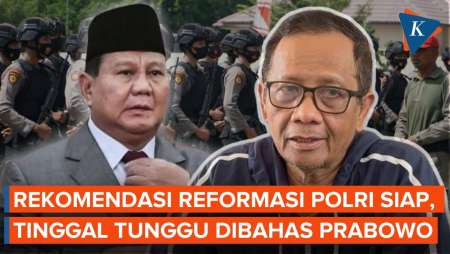 Belum Bertemu Prabowo, Mahfud MD Ogah Bocorkan Laporan Komisi Reformasi Polri ke Presiden