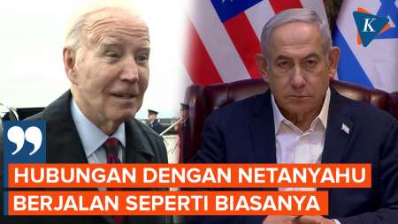 Jawaban Biden soal Hubungannya dengan Netanyahu, Hanya Jawab 