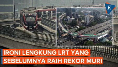 Sempat Dipuji dan Masuk Rekor MURI, Lengkung LRT Ternyata Salah…