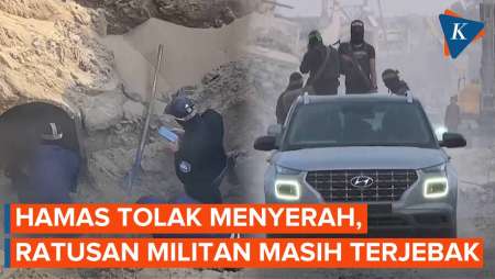 Ratusan Militan Hamas Terjebak Di Terowongan, Hambat Proses Gencatan Senjata
