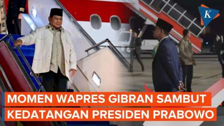 Momen Kedatangan Presiden Prabowo Usai Lawatan Ke Jepang Dan Korsel, Langsung Disambut Gibran