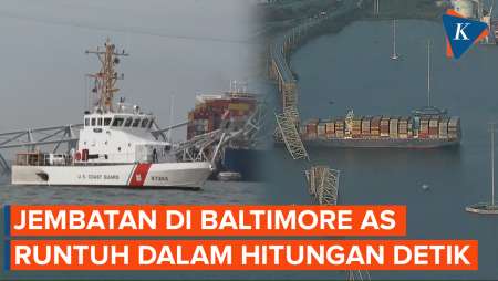 Bagaimana Jembatan Baltimore Bisa Runtuh dengan Cepat usai Ditabrak Kapal Kargo?