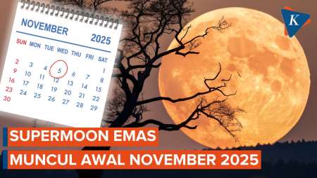 Supermoon Emas November Ini, Bulan Purnama Terbesar Sepanjang 2025