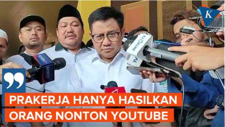 Soal Kartu Prakerja, Cak Imin: Hanya Hasilkan Orang Nonton Youtube