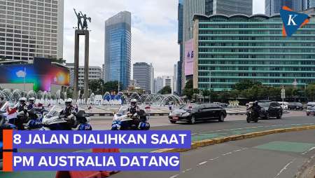 8 Jalan Kena Pengalihan Arus Lalin Saat PM Australia Datang
