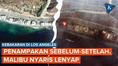 Malibu Sebelum dan Setelah Kebakaran Los Angeles, Sepertiga Sisi Timur Nyaris Lenyap