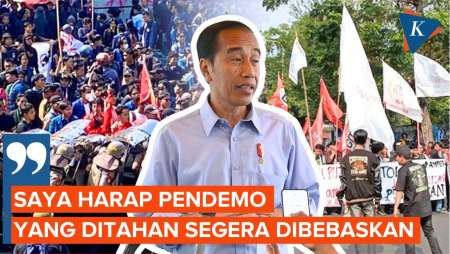 Tanggapi Demo Revisi UU Pilkada, Jokowi Minta Demonstran yang Ditahan Dibebaskan