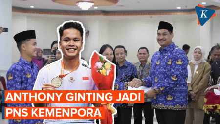 Bahagianya Anthony Ginting Diangkat Jadi PNS Kemenpora