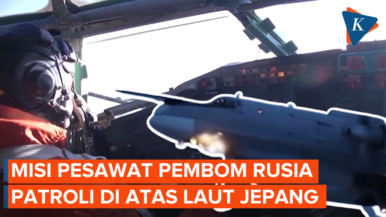 Pesawat Pembom Rusia Terpantau Terbang di Atas Laut Jepang