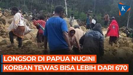 670 Orang Diperkirakan Tewas akibat Longsor di Papua Nugini