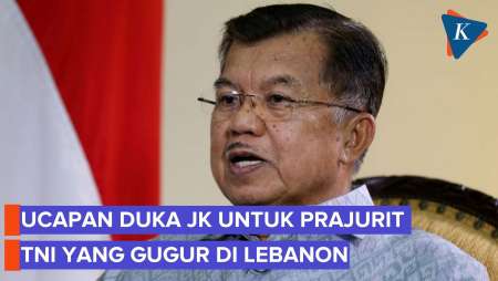 Ucapan Belasungkawa JK Untuk Prajurit TNI Yang Gugur Di Lebanon