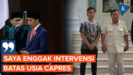 Jokowi Tegaskan Tak Intervensi Uji Materi Batas Usia Capres di MK.