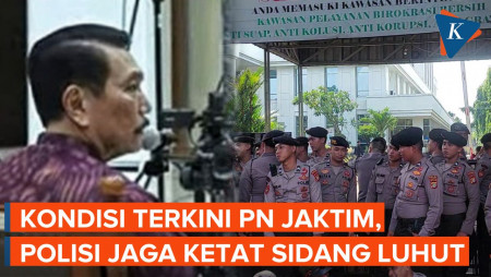 Luhut Jalani Sidang Pemeriksaan Saksi, PN Jaktim Dijaga Ketat Polisi