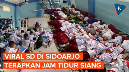 Viral, Ada SD Terapkan Program Tidur Siang di Sidoarjo