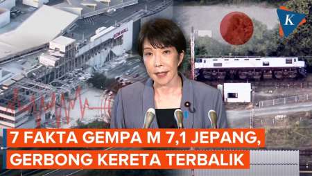 7 Fakta Gempa Jepang: 13 Orang Tewas, Gerbong Kereta Terbalik, Tol Terbelah