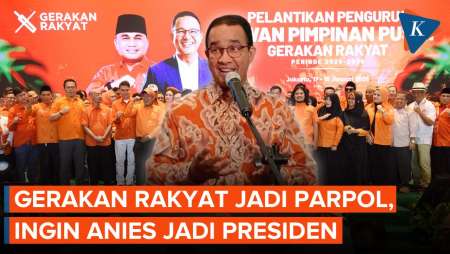 Ormas Gerakan Rakyat Deklarasi Jadi Parpol, Ingin Anies Baswedan Jadi Presiden