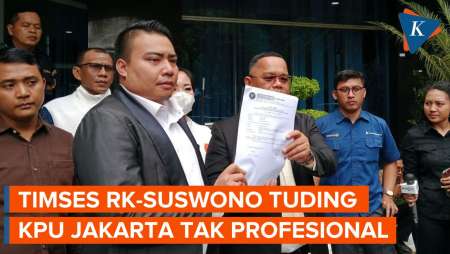 Timses RK-Suswono Lapor DKPP, Tuding KPU Jakarta Tak Profesional soal Formulir C6