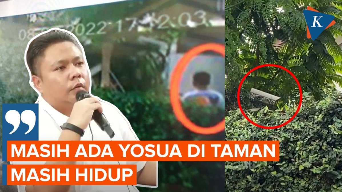 Gambar dari Kamera CCTV Perlihatkan Saat Brigadir J Masih Hidup dan Berdiri di Taman