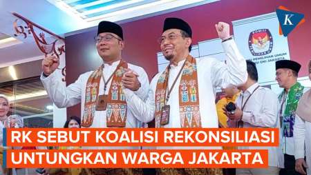 RK Sebut Pengusungnya Koalisi Rekonsiliasi, Terpisah Saat Pilpres, Bersatu di Pilkada Jakarta