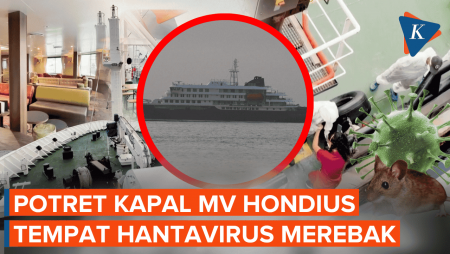Potret Kapal Pesiar MV Hondius "Terisolasi" Di Lautan Usai Hantavirus Tewaskan 3 Penumpang