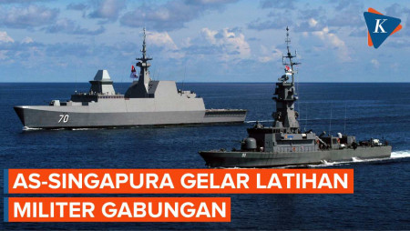 Laut China Selatan Memanas, AS Gandeng Singapura Unjuk Militer