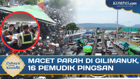Macet Parah di Gilimanuk: Antrean Kendaraan Capai 31 Km, 16 Pemudik Pingsan