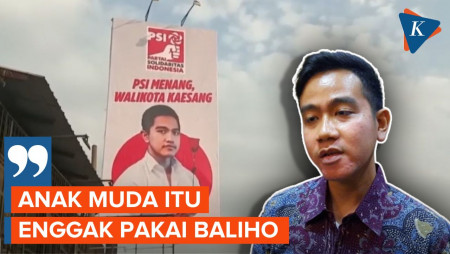 Gibran Kritik Cara PSI Berkampanye Pakai Baliho