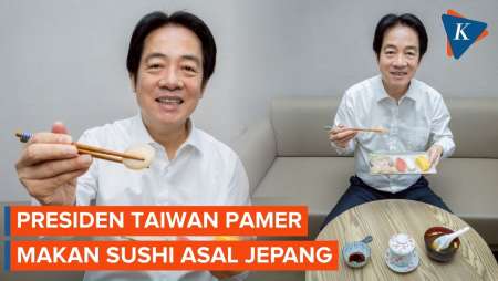 Dukung Jepang, Presiden Taiwan Pamer Makan Sushi Di Tengah Kisruh Tokyo-Beijing