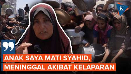 Tangis Warga Palestina di Dapur Umum, Kelaparan Renggut Nyawa Anak-anak Gaza
