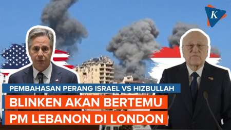 Menlu AS Bertemu PM Lebanon di Inggris, Bahas Konflik Israel-Hizbullah