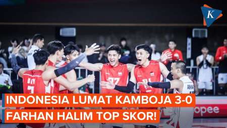 Hasil Timnas Voli Indonesia Vs Kamboja 3-0: Farhan Top Skor, Boy Arnez Diganti