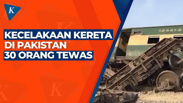 30 Orang Tewas dalam Kecelakaan Kereta Api di Pakistan