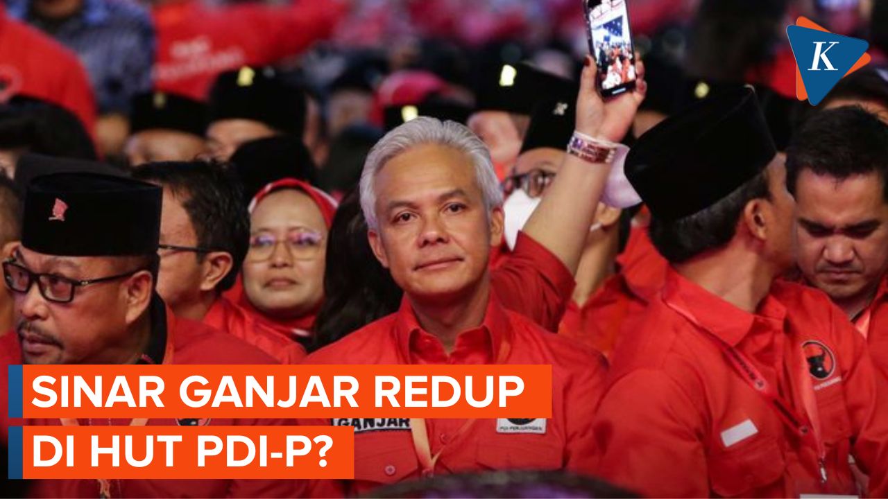 Ketika Ganjar Tak Disorot Megawati dalam HUT PDI-P