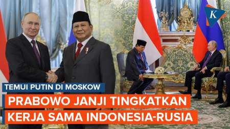 Di Depan Putin, Prabowo Janji Tingkatkan Kerja Sama Indonesia-Rusia