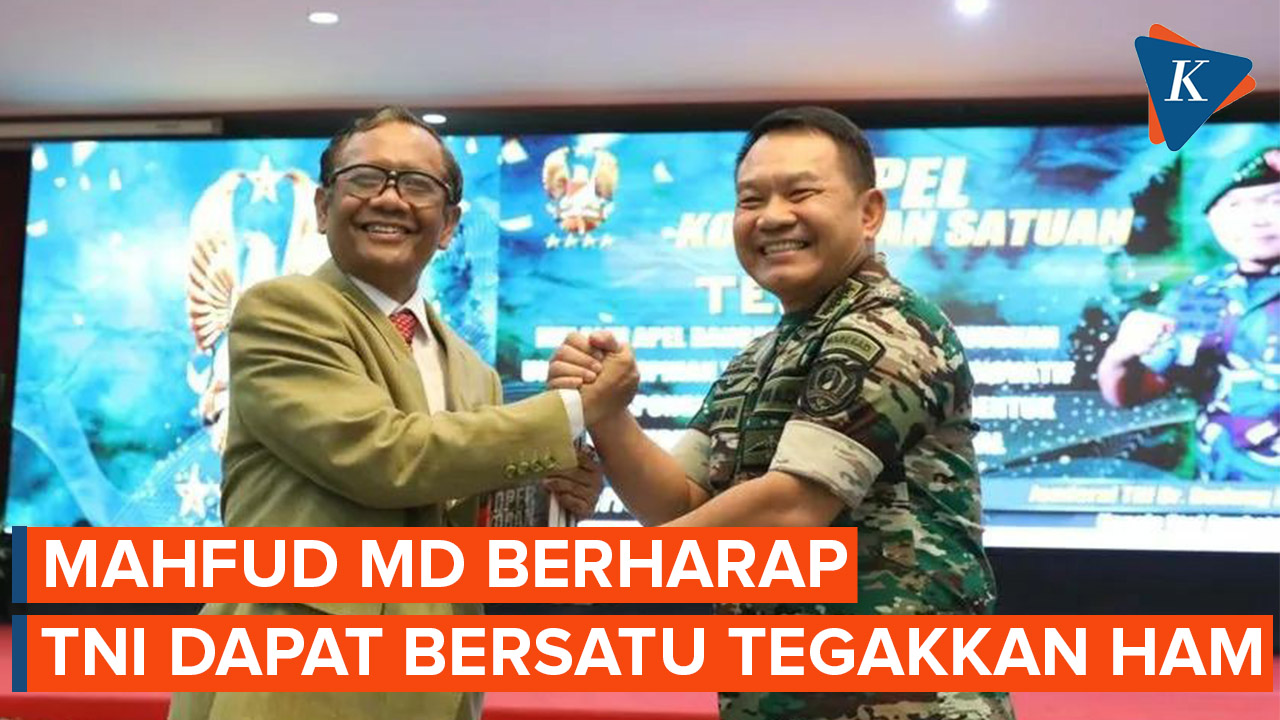 Mahfud MD Minta TNI Tegakkan HAM untuk Hindari Kejahatan Kemanusiaan