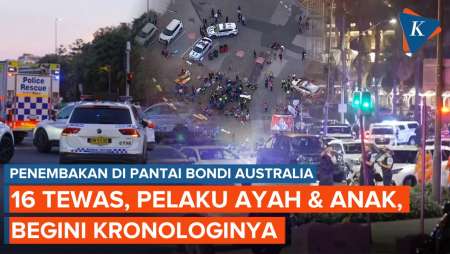 Kronologi Penembakan Massal di Pantai Bondi Australia, 16 Tewas, Pelaku Ayah dan Anak