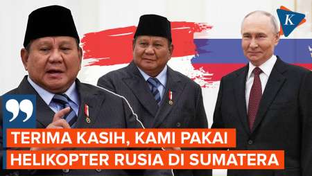 Bertemu Putin, Prabowo: Terima Kasih Bisa Pakai Helikopter Rusia Tangani Bencana Sumatera