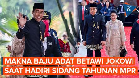 Jokowi Pakai Baju Adat Betawi Saat Hadiri Sidang Tahunan MPR Terakhirnya, Apa Maknanya?