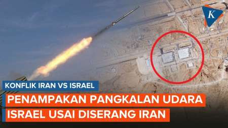 Citra Satelit Tampilkan Dampak Serangan Iran di Pangkalan Udara Israel