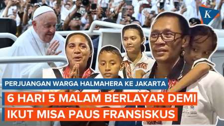 6 Hari 5 Malam Berlayar ke Jakarta! Perjuangan Warga Halmahera Ikuti Misa Akbar Paus Fransiskus