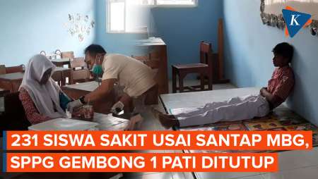 231 Siswa Sakit Setelah Santap MBG, SPPG Gembong 1 Pati Ditutup