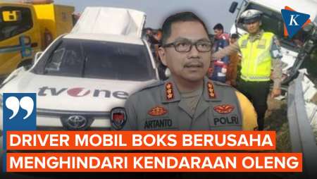 Kata Polisi Soal Truk yang Tabrak Mobil TV One: Menghindari Kendaraan Oleng 