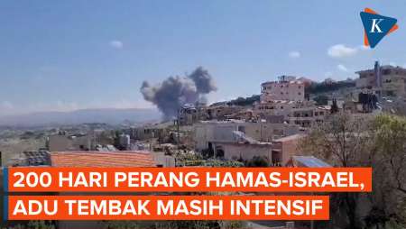 Hamas dan Israel Kian Intensif Saat Memasuki Hari ke-200 Berperang