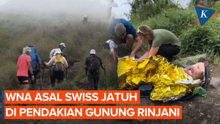 Turis Swiss Terperosok di Jalur Pendakian Rinjani, Ini Kronologinya