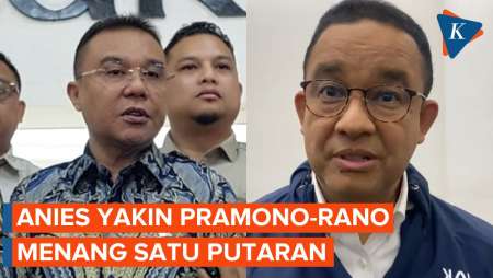 Dasco Yakin Pilkada Jakarta 2 Putaran, Anies: Lihat Real Count KPU, Pramono Raih 50,07 Persen Suara