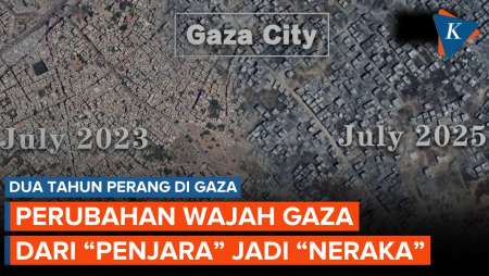 Citra Satelit Perubahan Gaza Usai 2 Tahun Diserang Israel, dari 