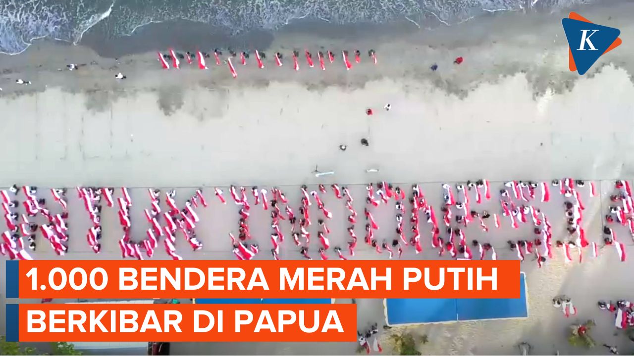 1.000 Bendera Merah Putih Berkibar di Papua dalam Peringatan Hari Sumpah Pemuda