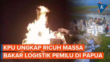 Surat Suara di Paniai Papua Dibakar Massa, KPU Ungkap Adanya…