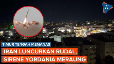 Detik-detik Sirene Meraung Di Amman Yordania Saat Iran Luncurkan Rudal