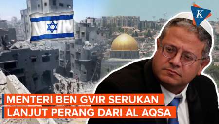 Dari Kompleks Masjid Al Aqsa, Menteri Ben Gvir Serukan Lanjut Habisi Hamas